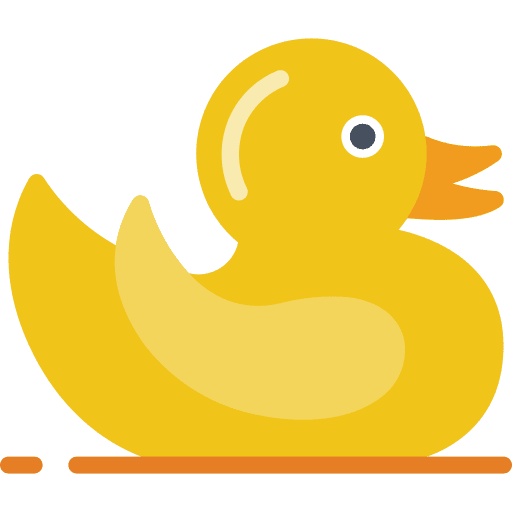 Duck baby toy childhood rubber duck icon