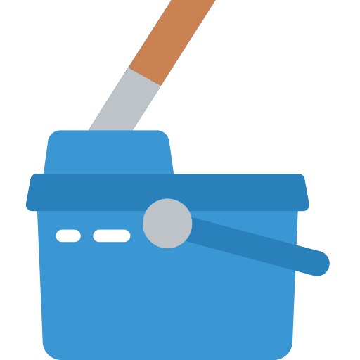 Mop bucket housekeeping industry icon