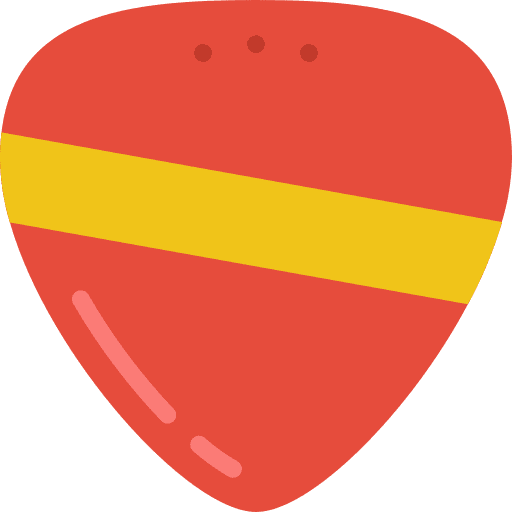 Plectrum music and multimedia growth plectrum icon