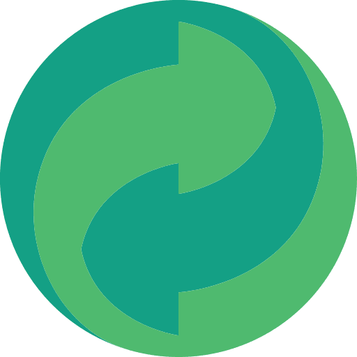 Recycle three symbols industry icon