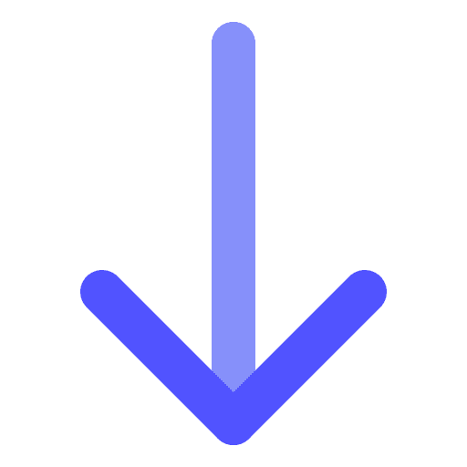 Down lower scrolling control icon