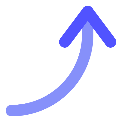 Increase arrow user interface control icon