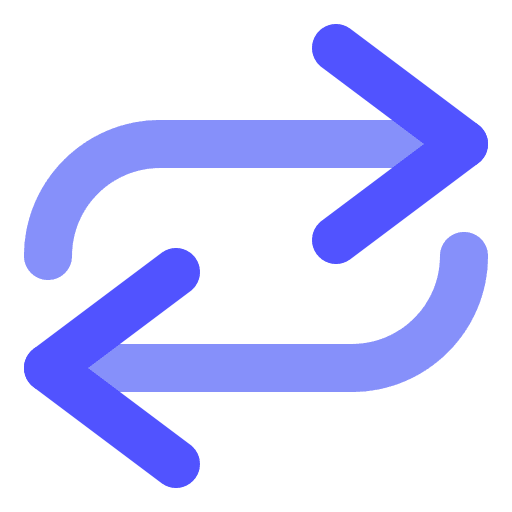 Repeat flip arrows re icon