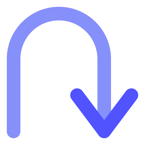 Return traffic direction user interface icon