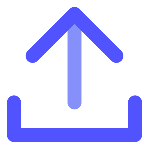 Upload direction control arrows icon