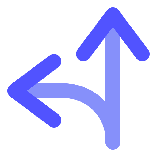 Go left control direction user interface icon