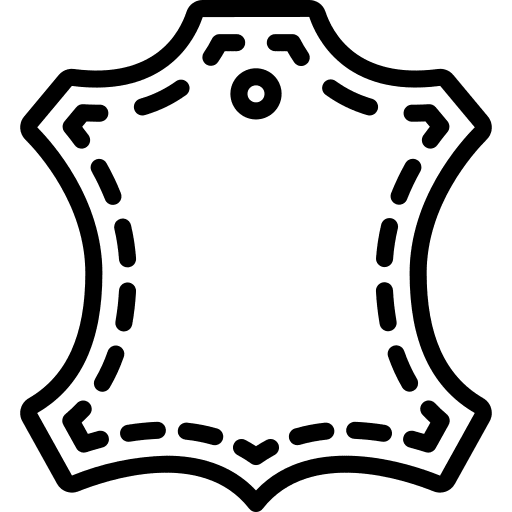 Leather clothing fashion material icon