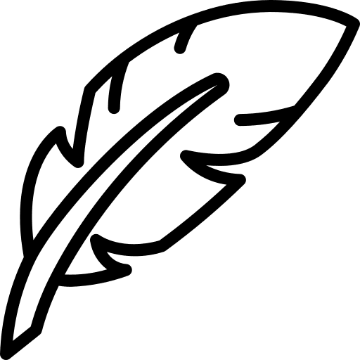 Feather clothing cloth textile icon