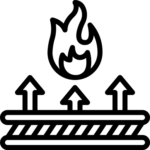 Flameproof fabric arrows fashion resistant icon