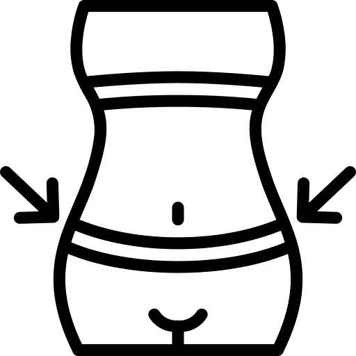 Slim wear material fit icon