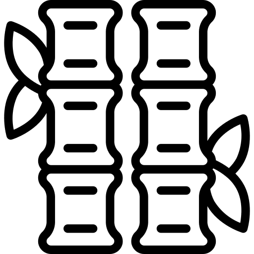 Bamboo fashion eco bamboo icon