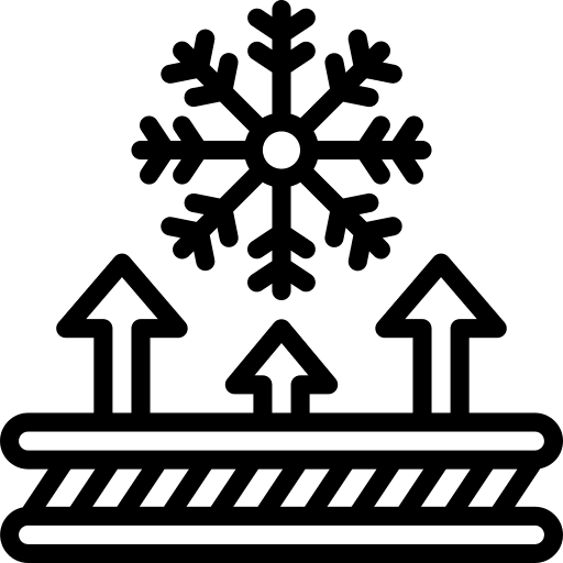 Snowproof fabric sign fashion arrows icon