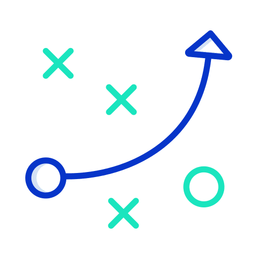 Strategy business and finance strategic plan strategy icon