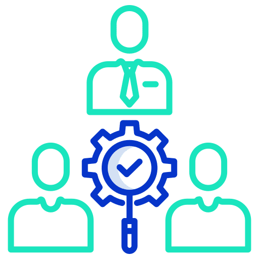 Workers administrative administration process icon