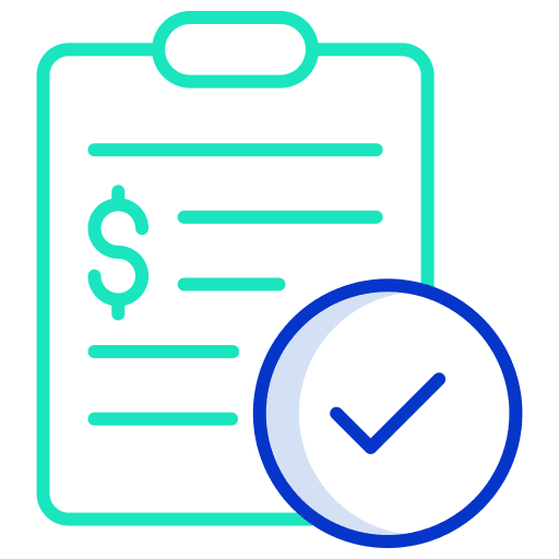 Clipboard evaluation price list fact icon
