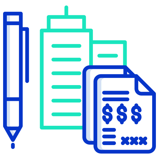 Office check contract pencil icon