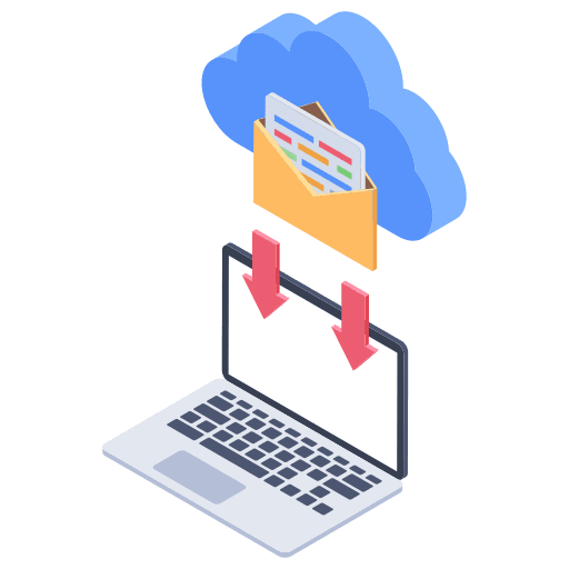 Cloud computing email cloud computing computer icon