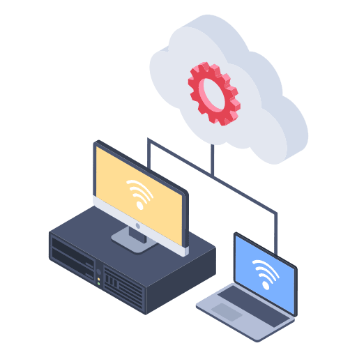 Cloud settings edit tools data storage icon