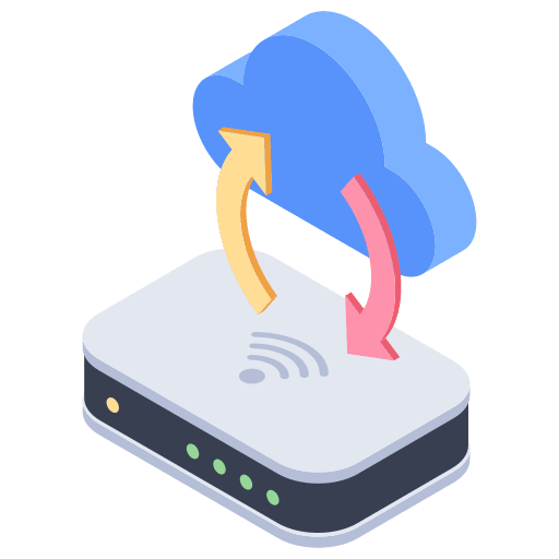 Cloud network cloud network ui synchronize icon