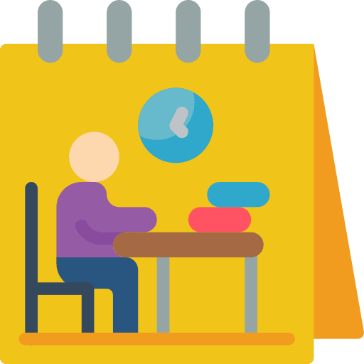 Calendar work schedule calendar icon