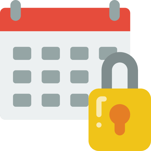 Calendar events schedule organization icon
