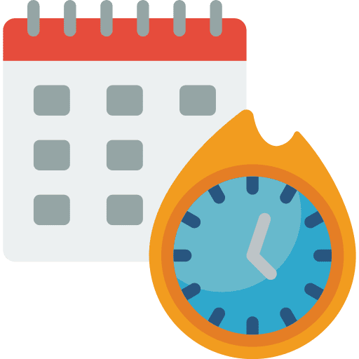 Calendar schedule time and date time icon