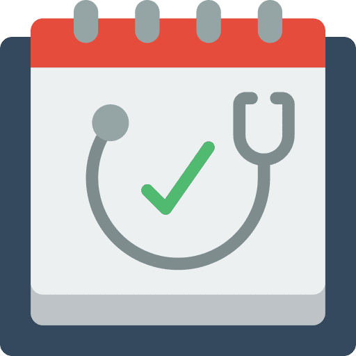 Calendar time and date doctor calendar icon