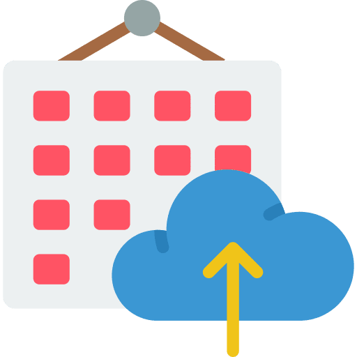 Cloud planner climate event icon