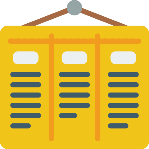 List events business and finance time and date icon