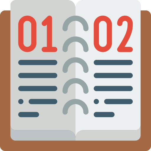 Book planner calendar address book icon
