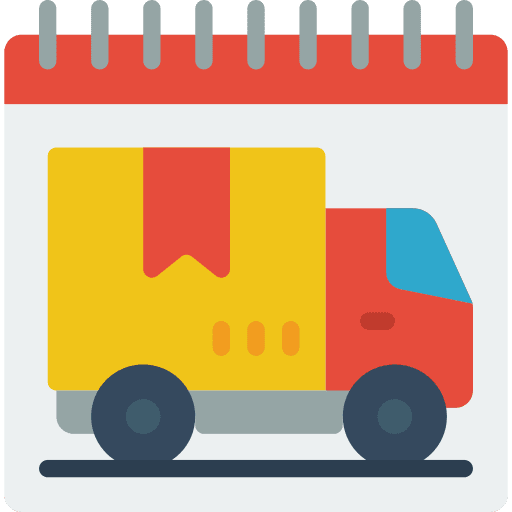 Calendar delivery calendar schedule icon