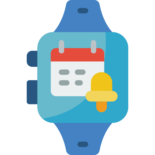 Watch clock watch date icon