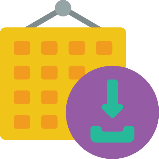 Calendar download calendar schedule icon