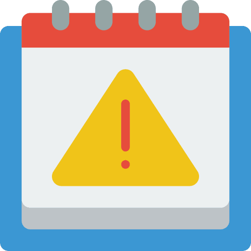 Calendar event time and date schedule icon