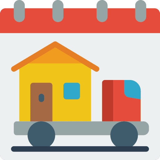 Calendar time and date real estate schedule icon