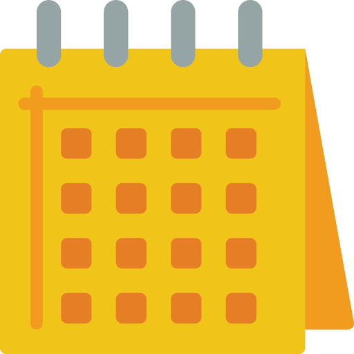 Calendar time organization date icon