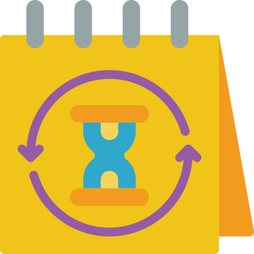 Calendar date time and date calendar icon