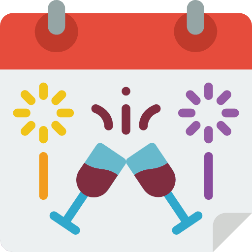 Calendar new year new time and date icon