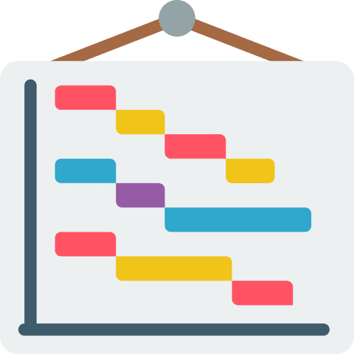 Chart time and date graphic bar chart icon