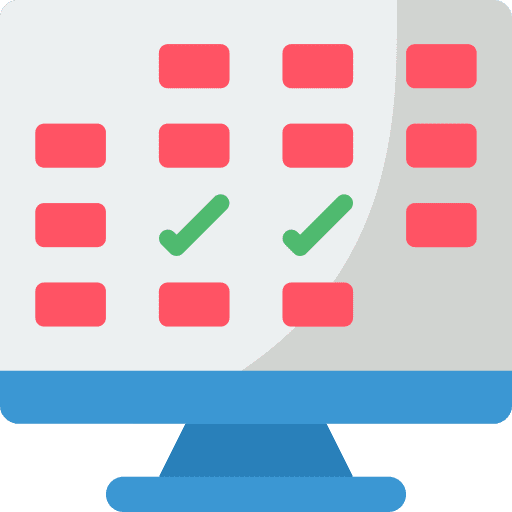 Computer computer time and date organization icon