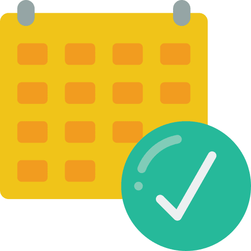 Schedule calendar scheduling follow up icon