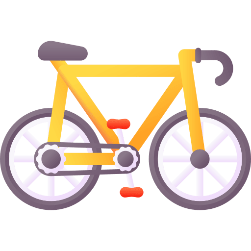 Bicycle sports transport architecture and city icon