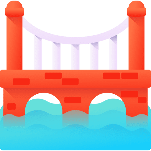 Bridge monument cultures engineering icon