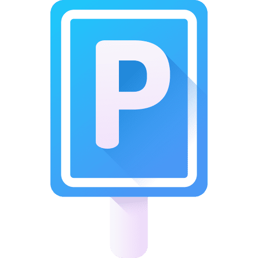 Parking car signaling architecture and city icon