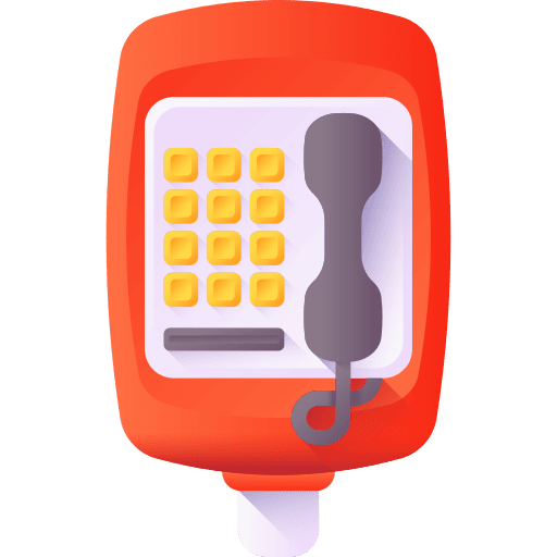 Payphone communications phone call phone booth icon