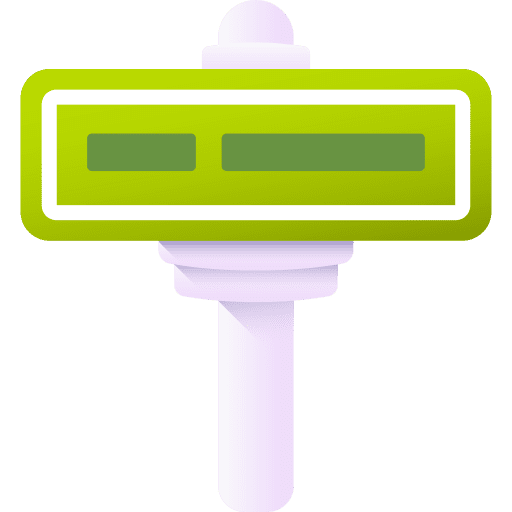 Street name street name sign directional icon