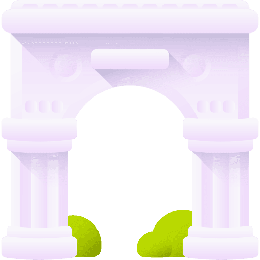 Arch monuments landmark arch icon