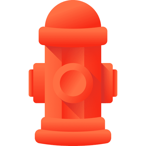 Fire hydrant water architecture and city security icon