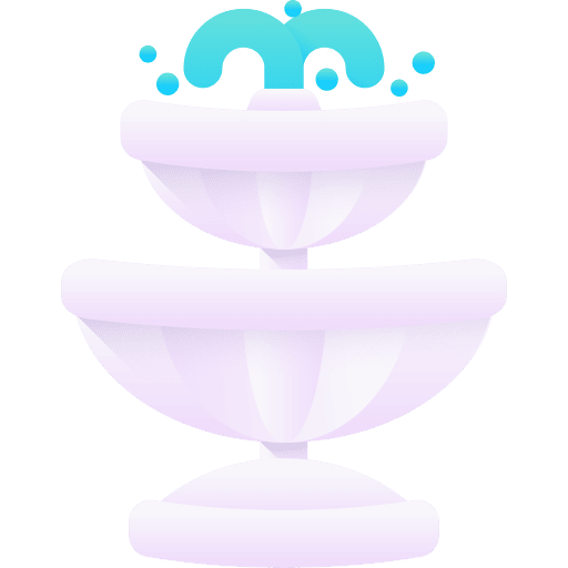 Fountain water fountain garden icon