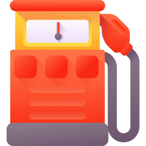 Gas station petrol architecture and city gas station icon